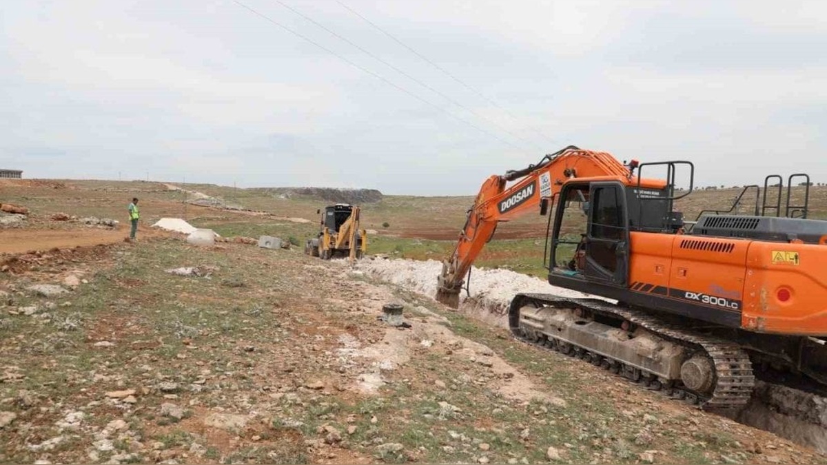 Midyat Mermerciler Sanayi Sitesi'ne yeni kanalizasyon altyapısı
