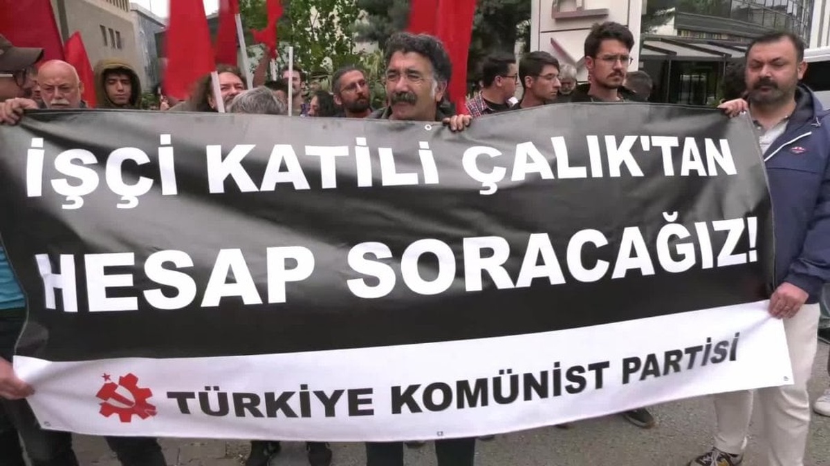 Ankara'da Çalık Holding protestosu: Eylemci ile güvenlik güçleri arasında arbede çıktı