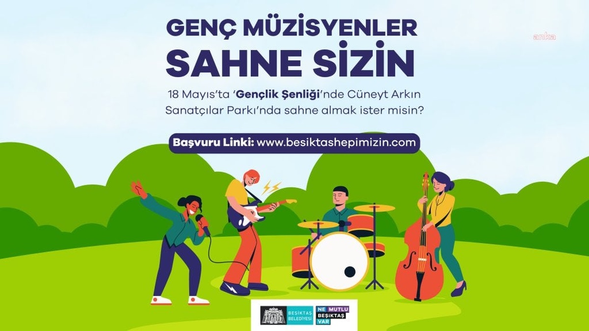 Beşiktaş Belediyesi'nden 19 Mayıs Gençlik Şenliği: gençler sahne sizin!