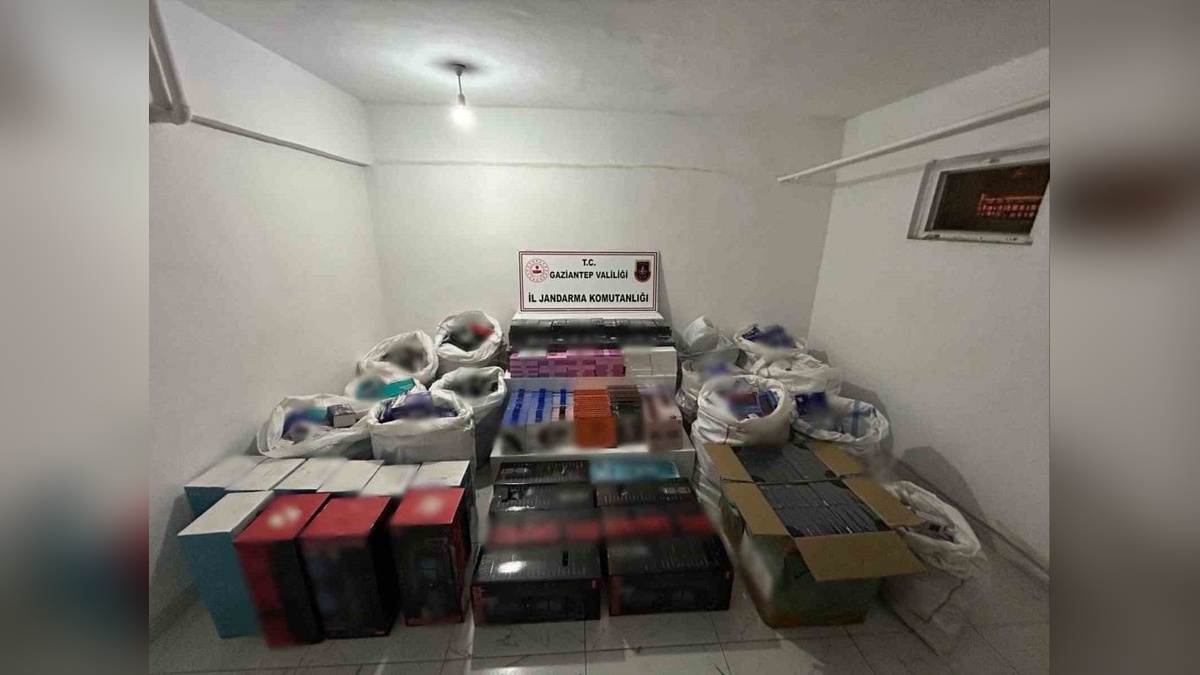 Gaziantep'te 3 milyon TL değerinde kaçak elektronik ele geçirildi