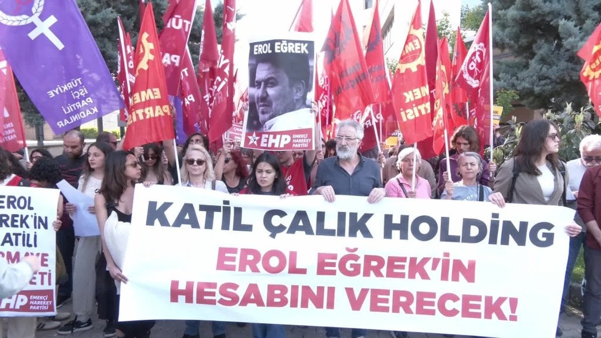 Ankara'da protesto: İşçi Erol Eğrek’in ölümü