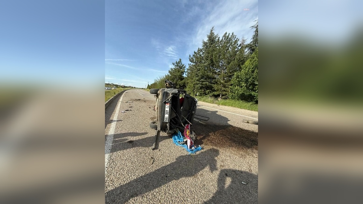 Kırıkkale'de trafik kazası: 1 ölü, 2 yaralı