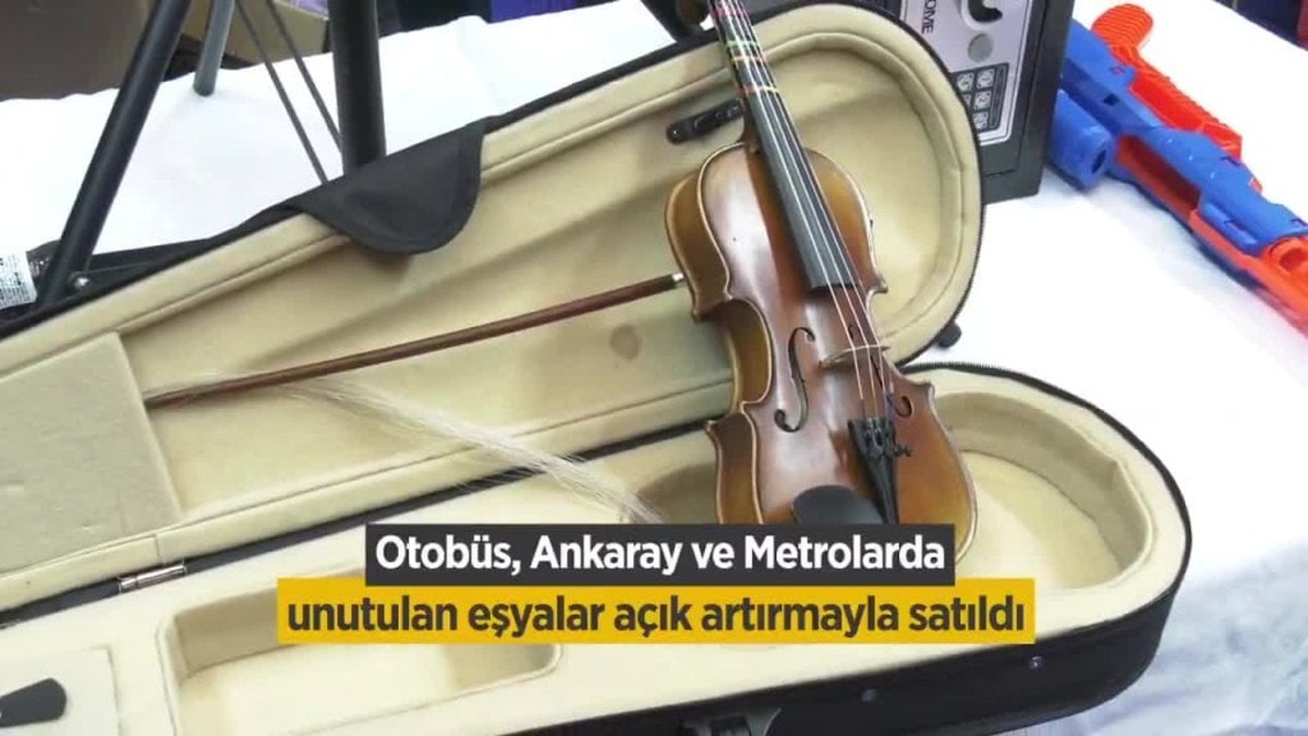 Ankara'da unutulan 2 bin 223 parça eşya açık artırmayla satıldı