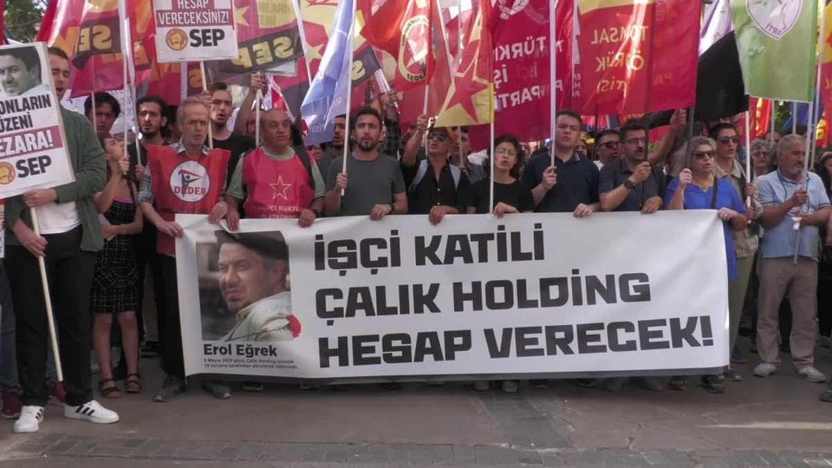 İzmir'de Erol Eğrek protestosu: Hakkını ararken öldürülen işçi için eylem yapıldı