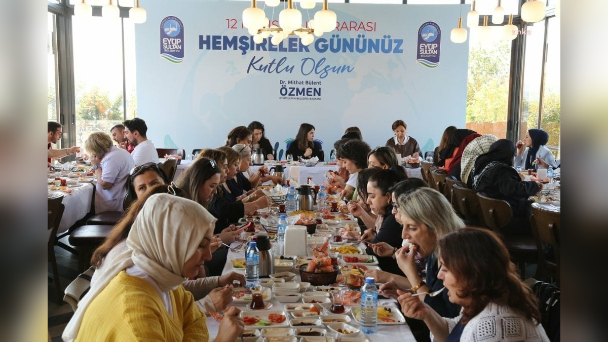 Eyüpsultan Belediyesi'nden hemşirelere özel kahvaltı