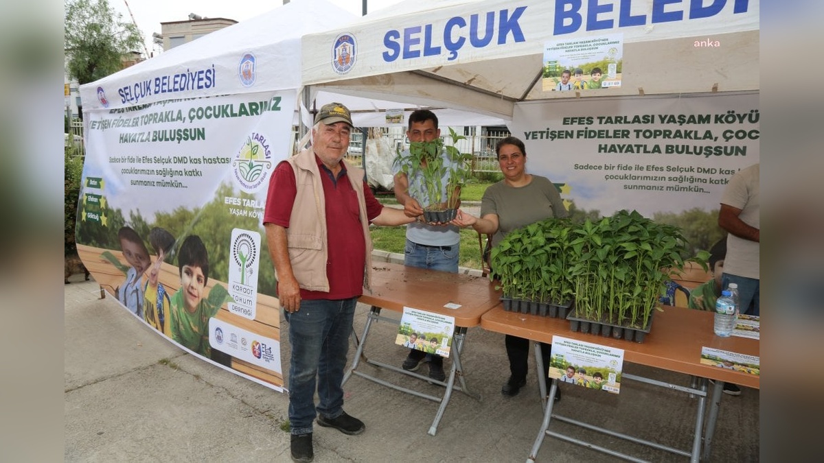 Efes Tarlası Yaşam Köyü’nden fide satışı: DMD kas hastası çocuklar için destek kampanyası