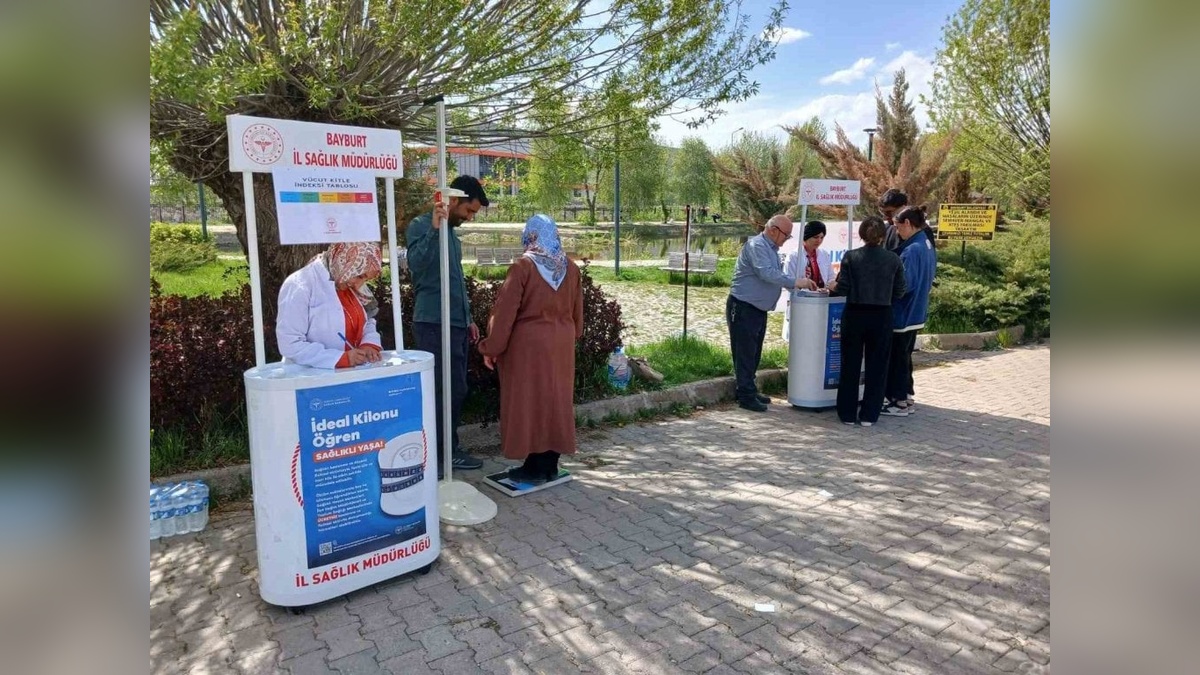 Bayburt'ta sağlıklı yaşam etkinliği: İdeal kilonu öğren, sağlıklı yaşa