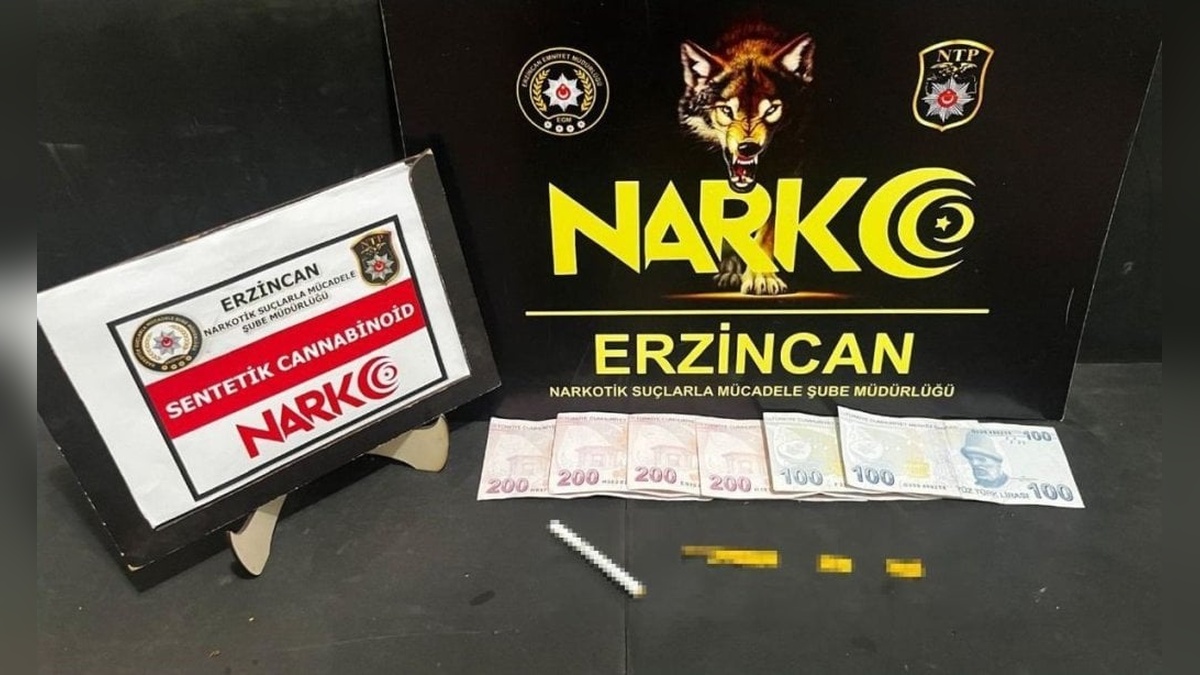 Erzincan'da uyuşturucu operasyonu: 1 tutuklama