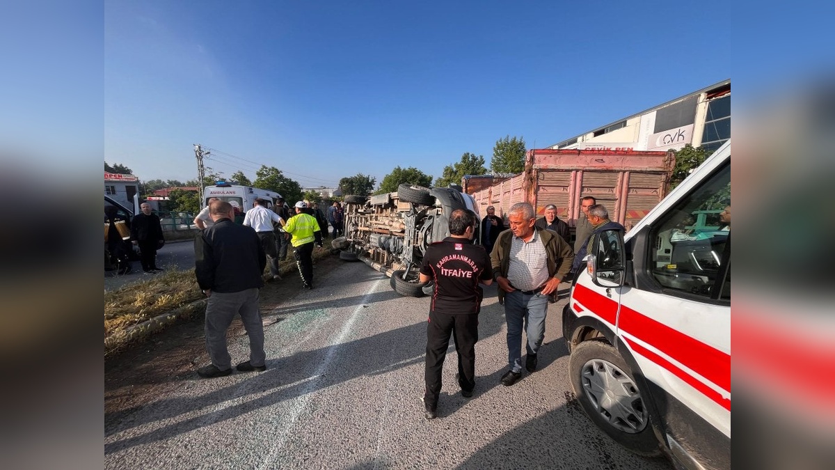 Kahramanmaraş'ta trafik kazası: 12 yaralı