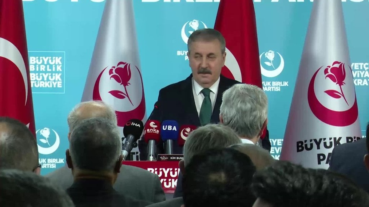 Büyük Birlik Partisi Genel Başkanı Destici: PKK'nın fesih açıklaması stratejik bir manevra
