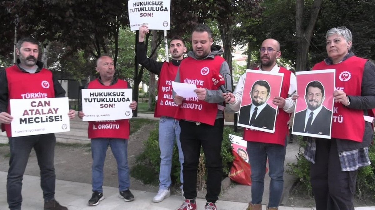 Bilecik’te TİP'ten Can Atalay açıklaması: Halk iradesi iki yıldır esir tutuluyor