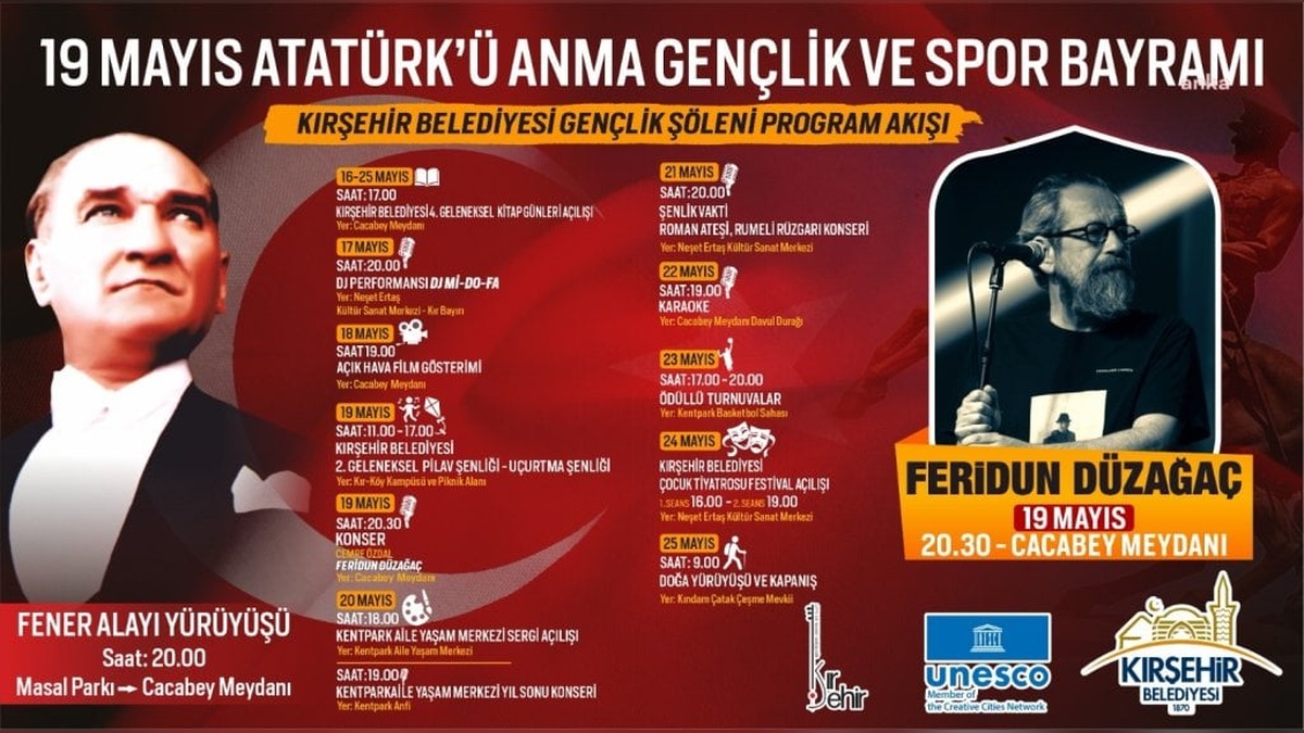 Kırşehir Belediyesi'nden 19 mayıs kutlamaları