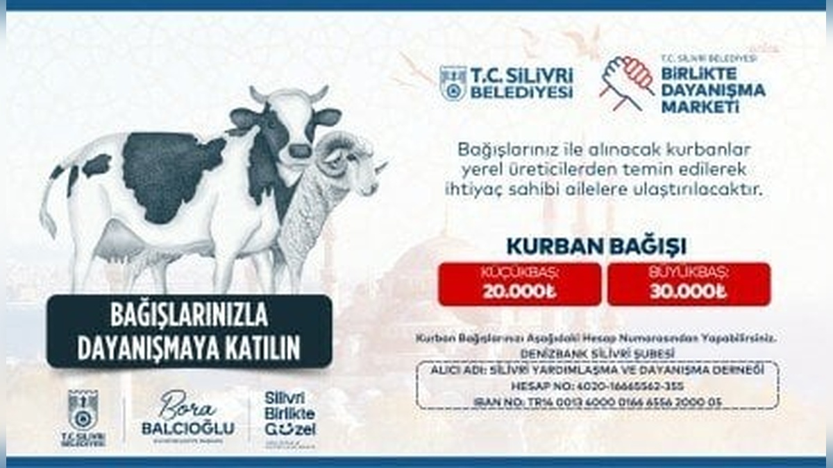 Silivri Belediyesi'nden Kurban Bayramı dayanışma kampanyası