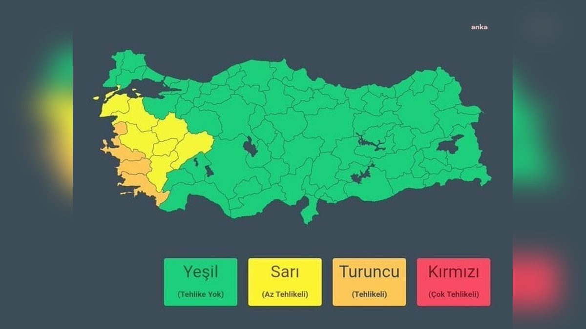 İçişleri Bakanlığı'ndan fırtına uyarısı: Muğla, Aydın ve İzmir'e turuncu kod