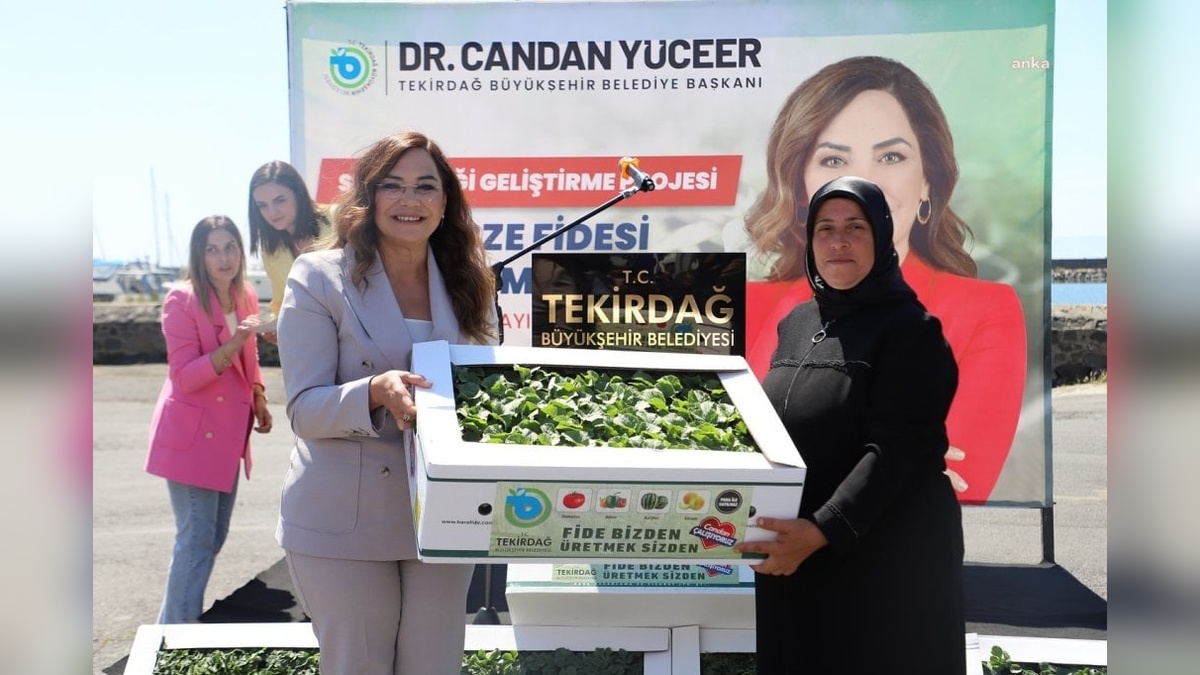 Tekirdağ Büyükşehir Belediyesi'nden çiftçilere fide desteği