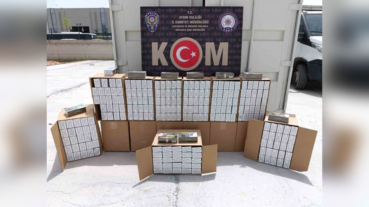 Aydın'da kaçak makaron operasyonu: 130 bin doldurulmuş, 20 bin boş makaron ele geçirildi