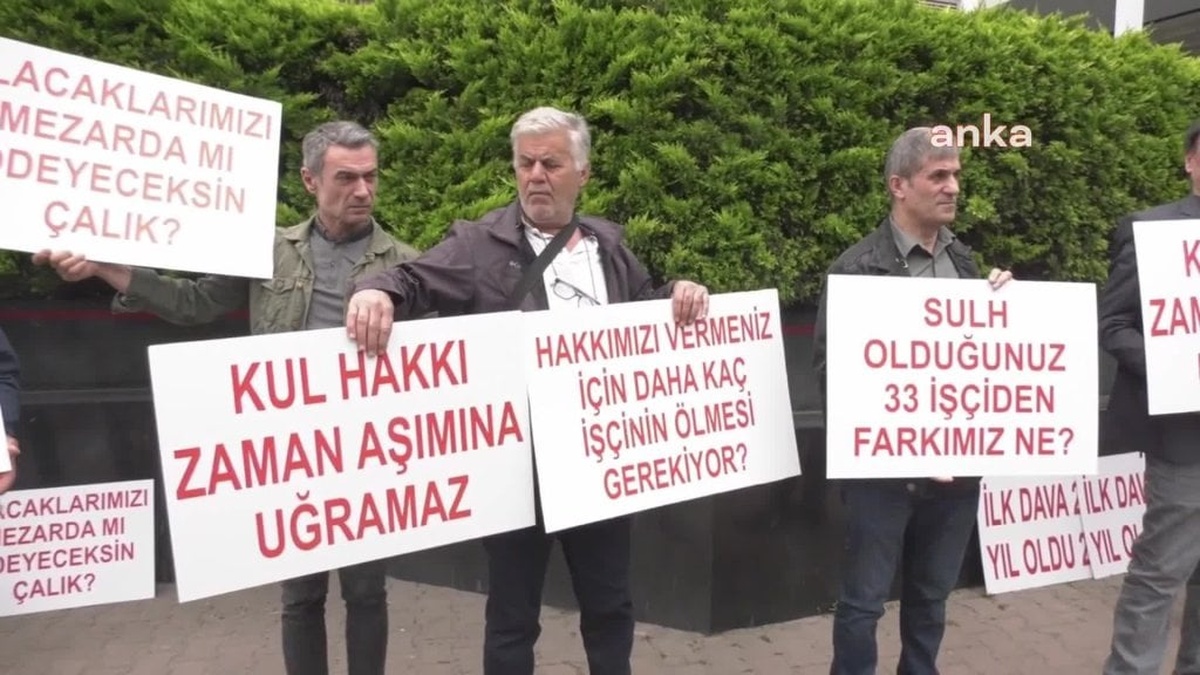 Çalık Holding önünde protesto: Tazminatlarını isteyen işçiler 'Bizi de mi öldüreceksiniz?' diye sordu