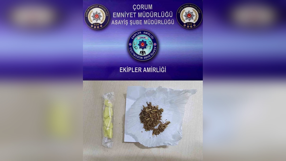 Çorum polisi: Uygulamalarda çok sayıda madde ele geçirildi