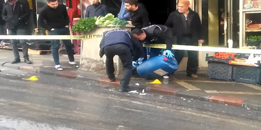 Kezzap bidonu patladı: 2 yaralı