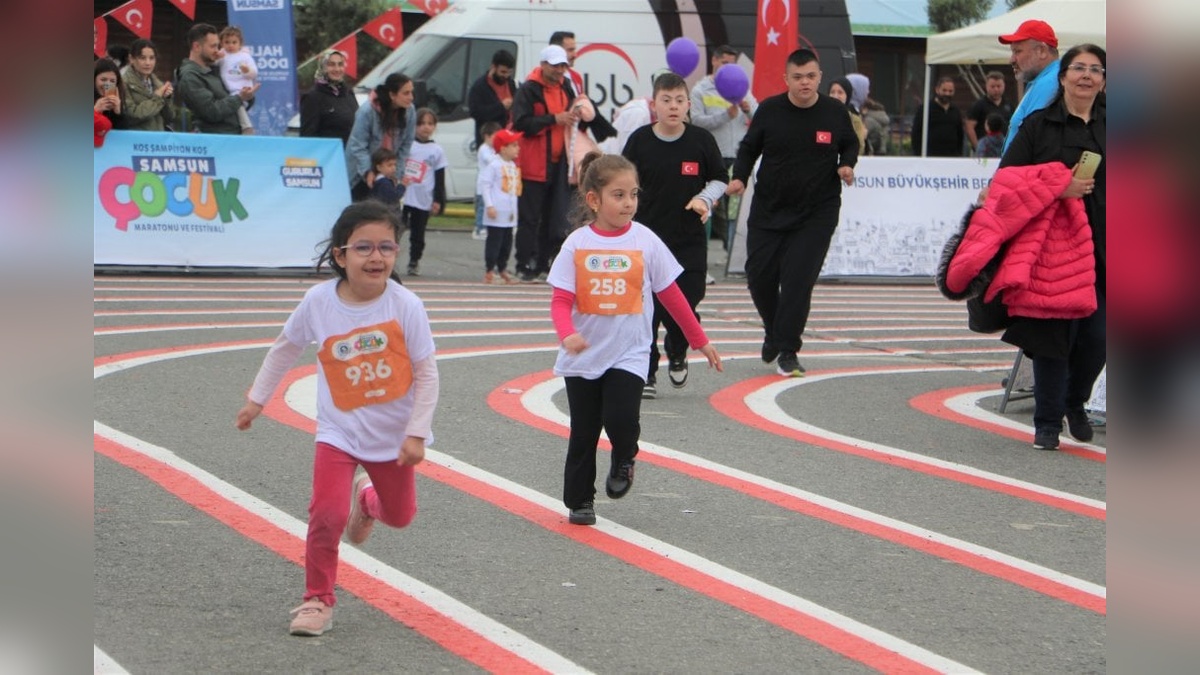 Samsun'da 19 Mayıs Çocuk Maratonu ve Festivali: Coşkulu kutlamalar başladı