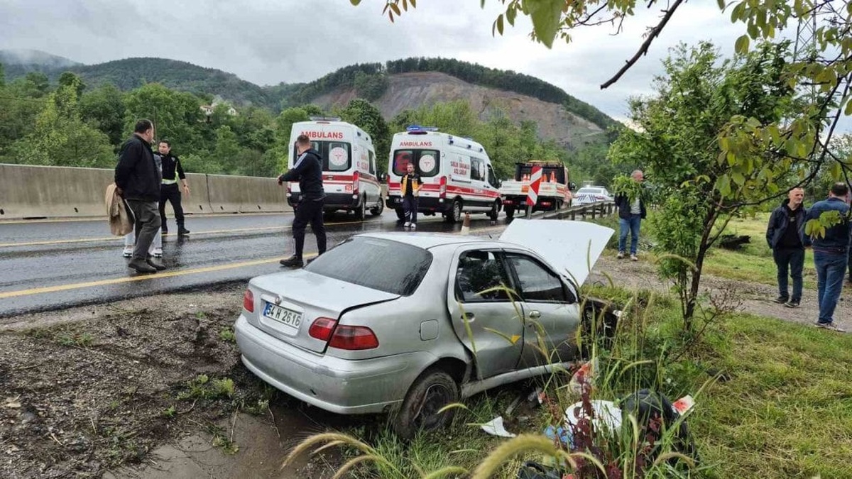 Düzce'de dolu kazası: 3 yaralı