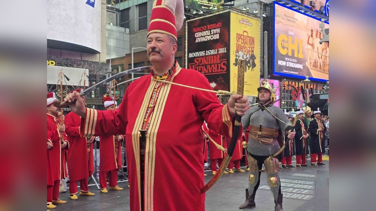 Times Meydanı'nda mehteran coşkusu