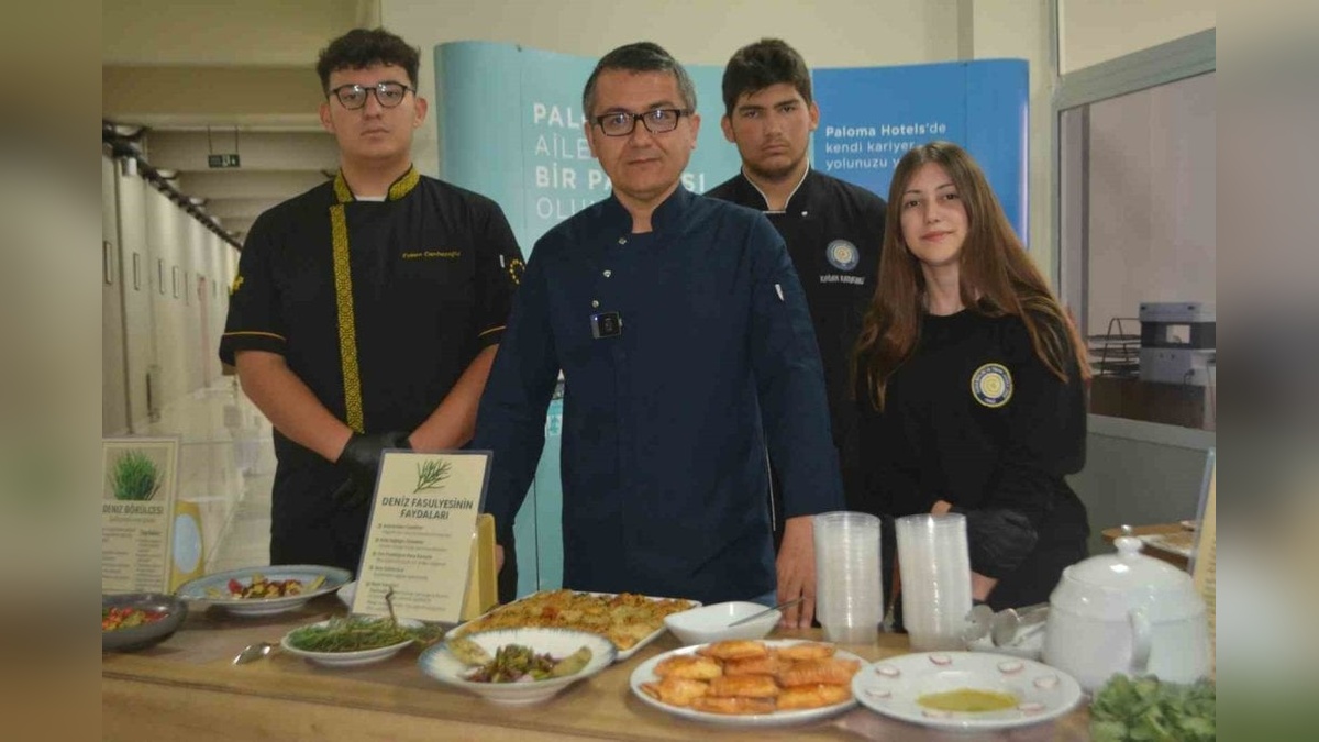 Ayvalık'ta yöresel otlar geleceğin şeflerinin ellerinde canlandı