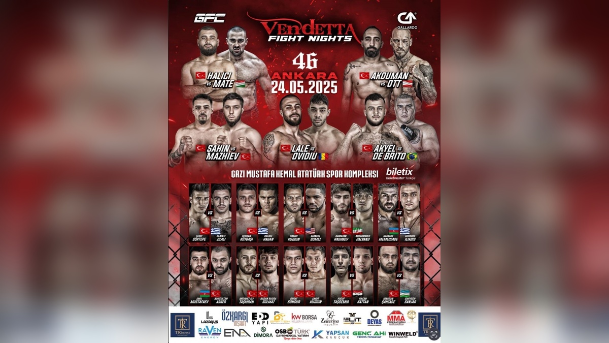 Ankara'da uluslararası MMA heyecanı: Vendetta Fight Night 24 Mayıs'ta
