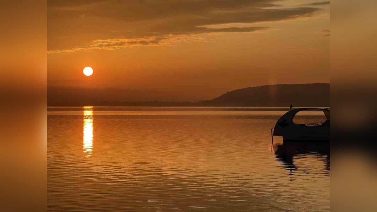 Sapanca Gölü'nde büyüleyici gün doğumu