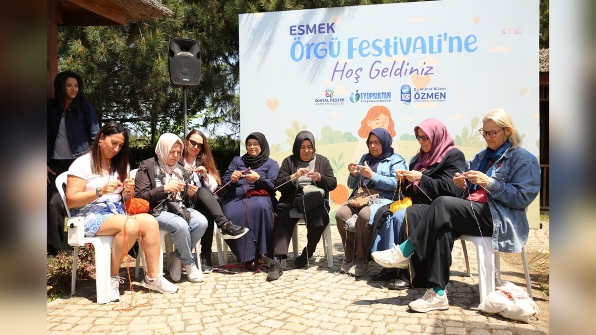 Eyüpsultan'da ESMEK Örgü Festivali: Dayanışma örgüsü Darülaceze'ye