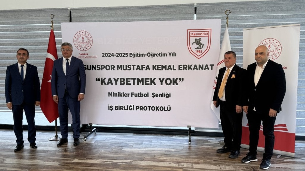 Samsunspor ve İl Milli Eğitim Müdürlüğü'nden iş birliği: Minikler futbol şenliği düzenlenecek