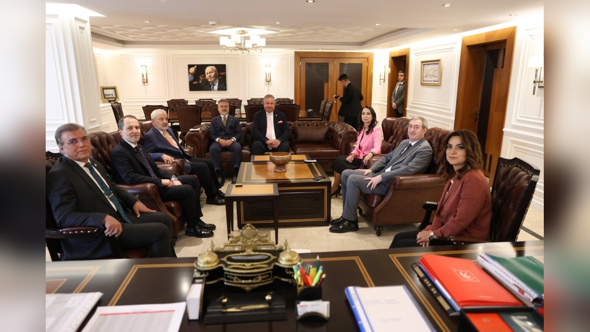 DEM Parti heyeti, Yeniden Refah Partisi Genel Başkanı Fatih Erbakan ile görüştü