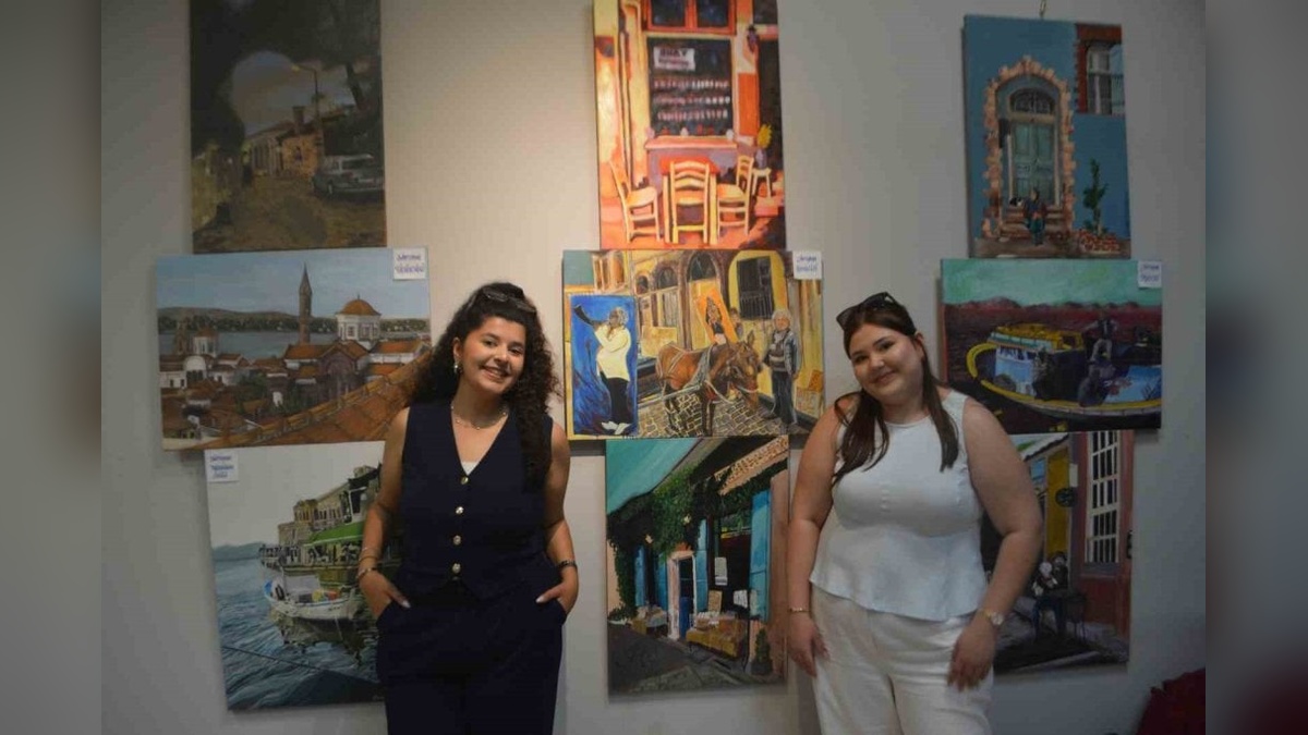Ayvalık'ta sanat rüzgarı esti: Sebahat-Cihan Şişman Güzel Sanatlar Lisesi öğrencilerinden göz kamaştırıcı sergi