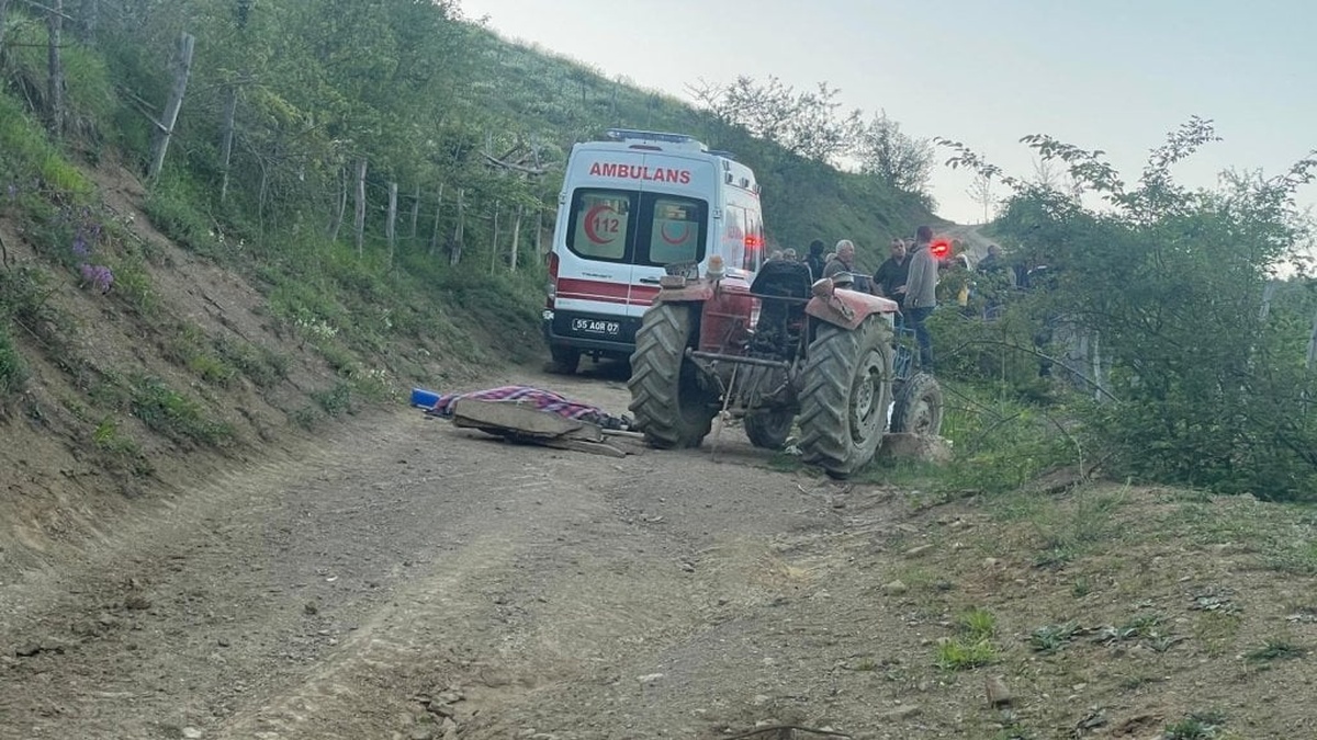 Samsun'da traktör kazası: Sürücü hayatını kaybetti