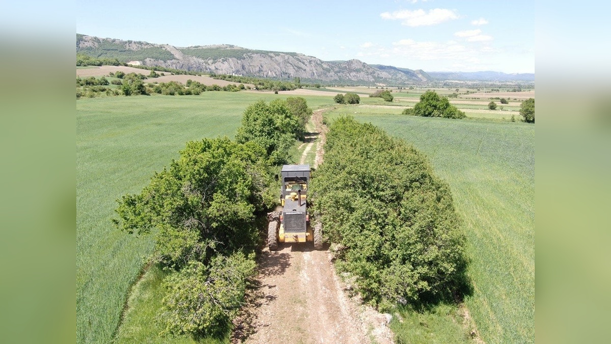 İnönü Belediyesi'nden çiftçilere destek: Tarla yolları yenileniyor
