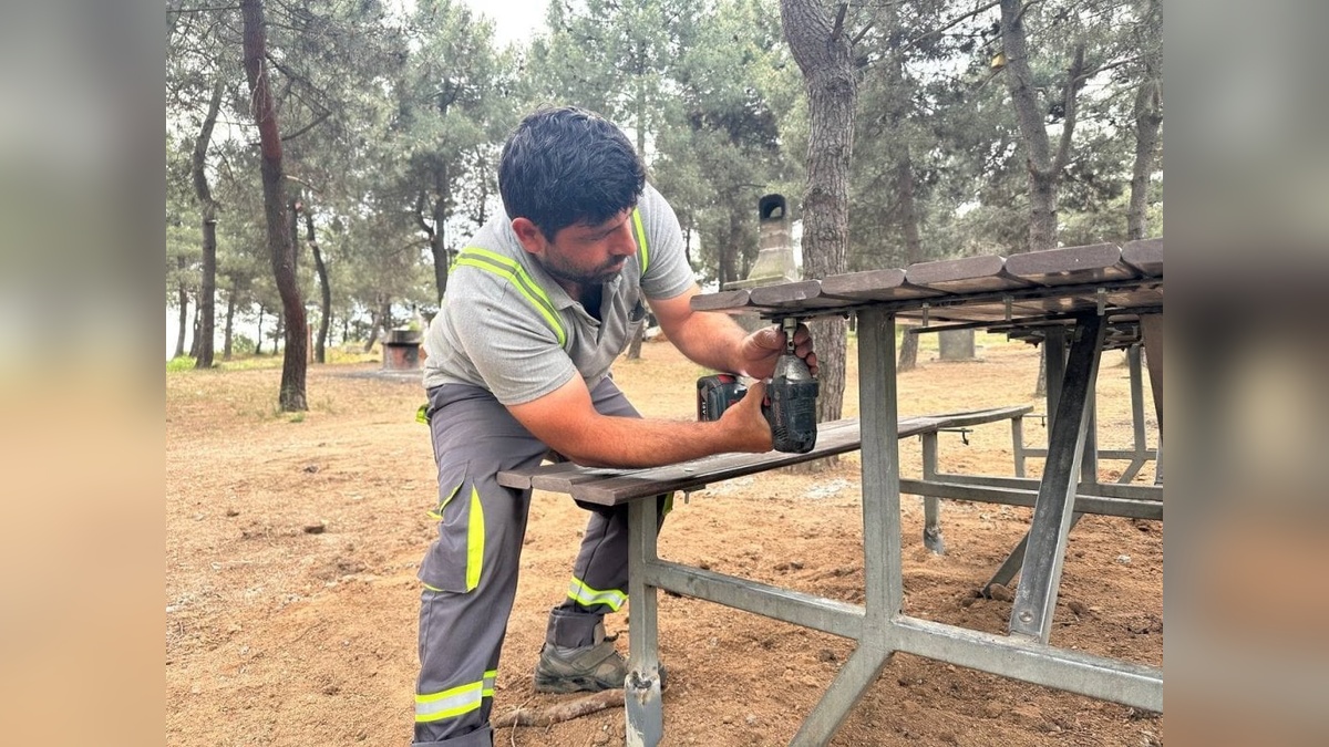 Çayırova Belediyesi’nden Kuştepe Mesire Alanı’na bakım çalışması