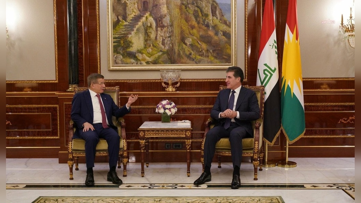 Ahmet Davutoğlu, Neçirvan Barzani ile görüştü