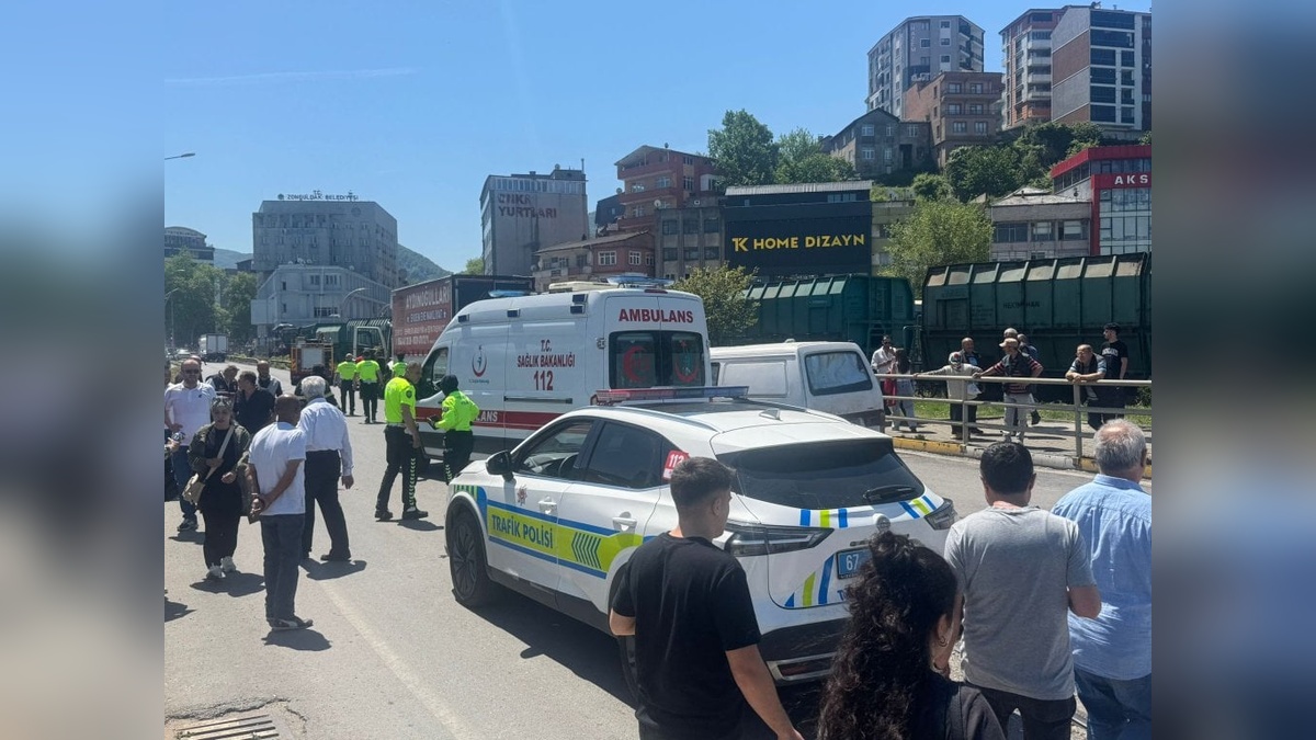 Zonguldak'ta kamyonun çarptığı kadın hayatını kaybetti