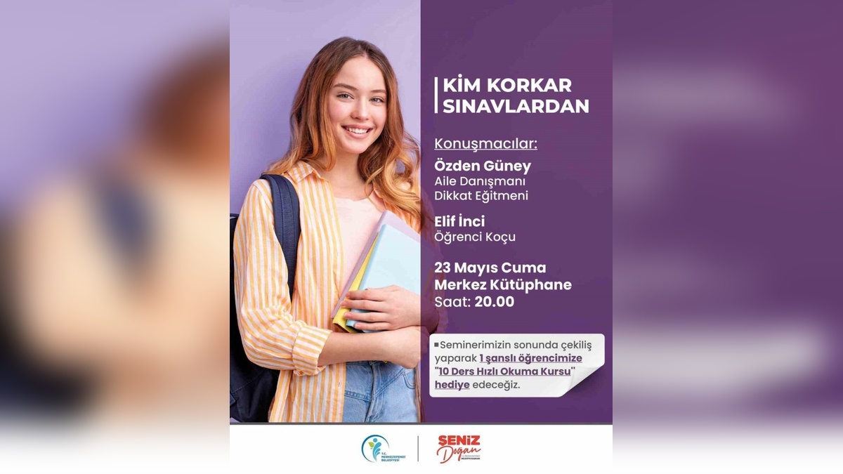 Merkezefendi Belediyesi'nden sınav kaygısı semineri