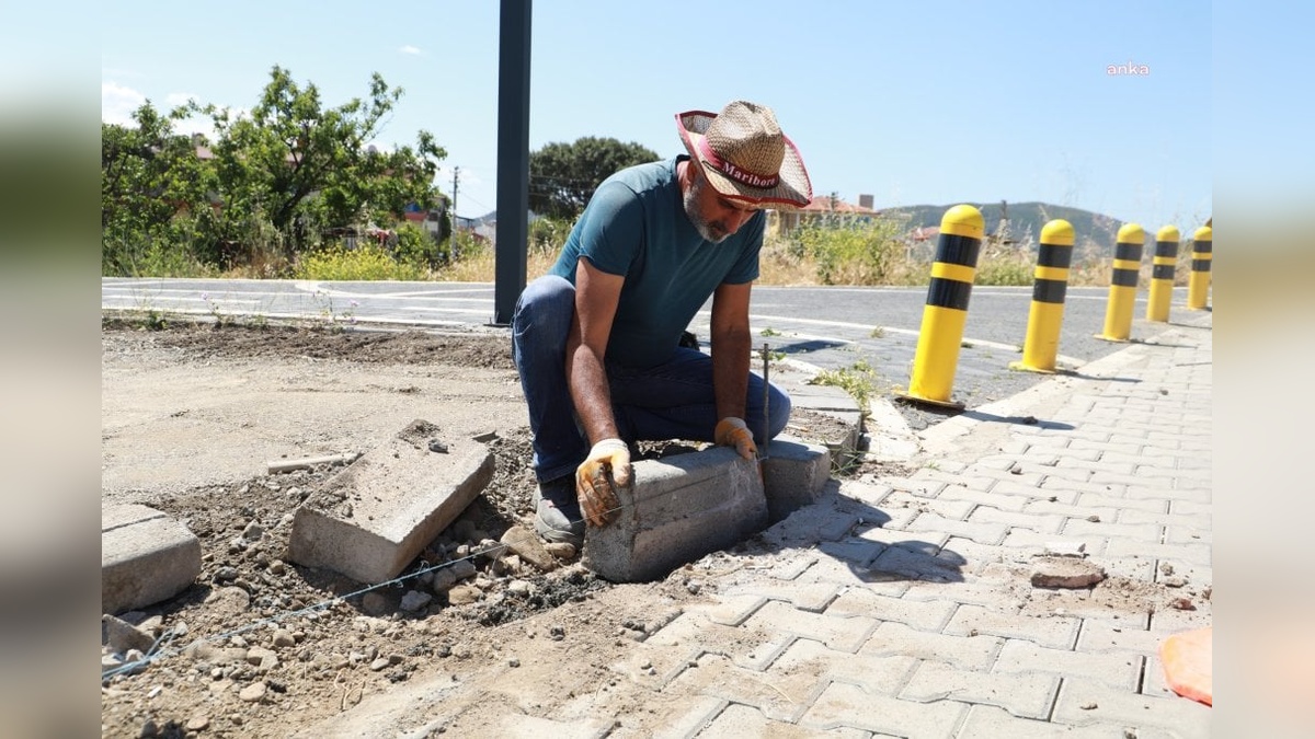 Burhaniye Belediyesi'nden yaz hazırlığı: Yollar yenileniyor