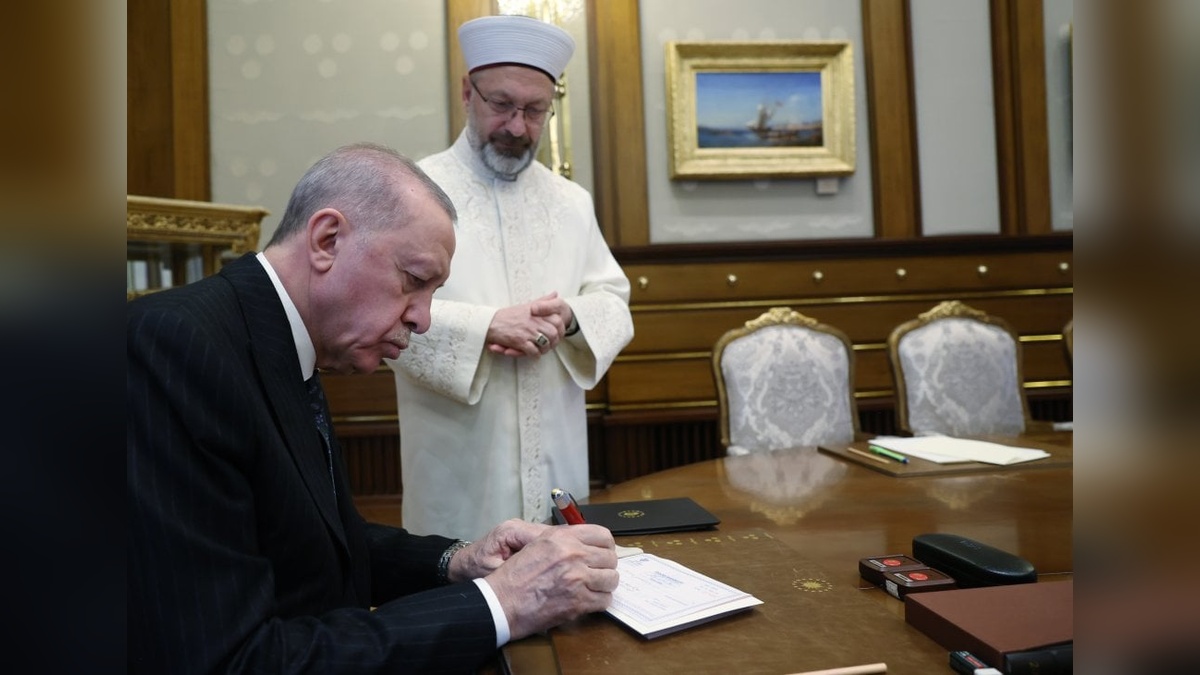 Cumhurbaşkanı Erdoğan, TDV'ye kurban bağışı yaptı