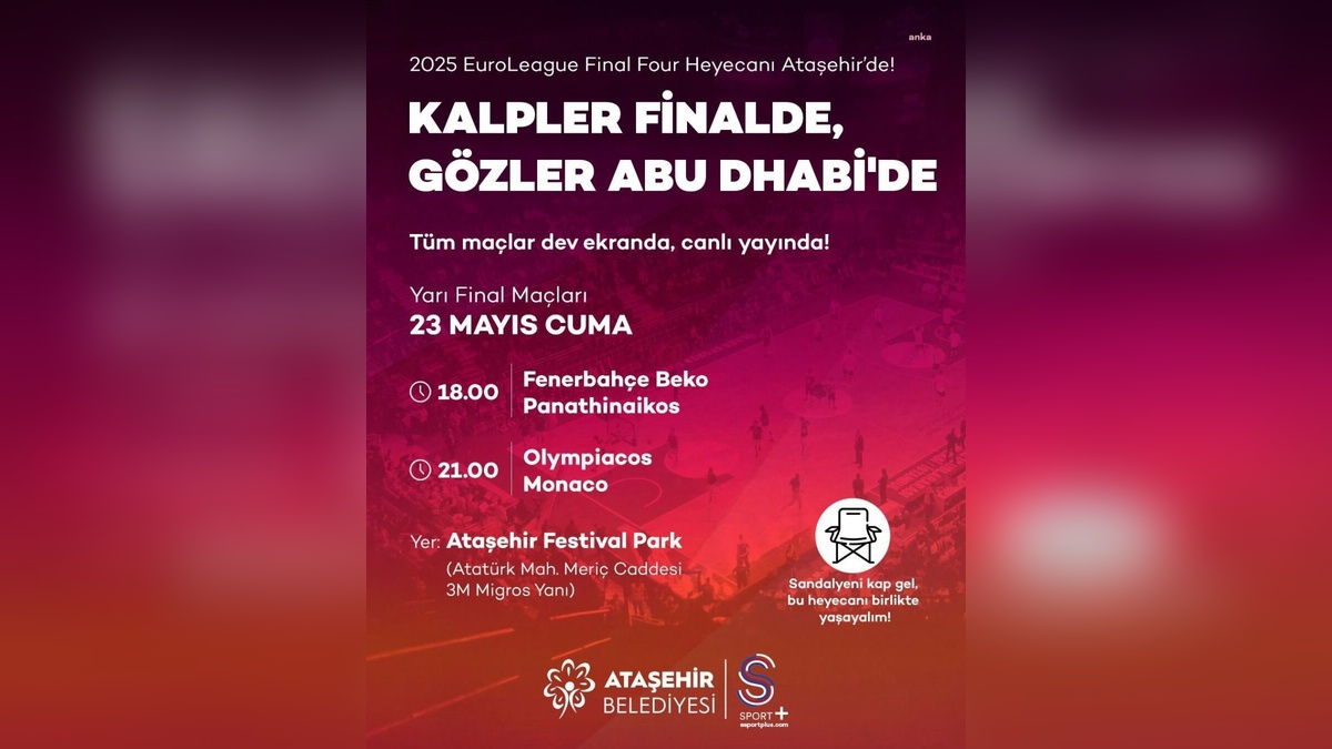 Ataşehir Festival Park’ta Euroleague heyecanı