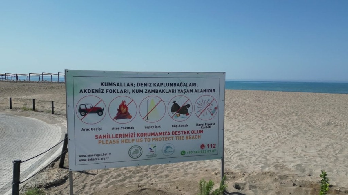 Manavgat Belediyesi'nden Caretta carettalar için koruma çalışması