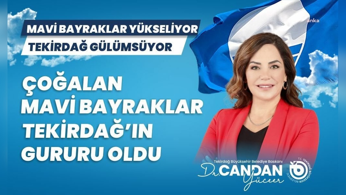 Tekirdağ'da mavi bayraklı plaj sayısı 10'a yükseldi