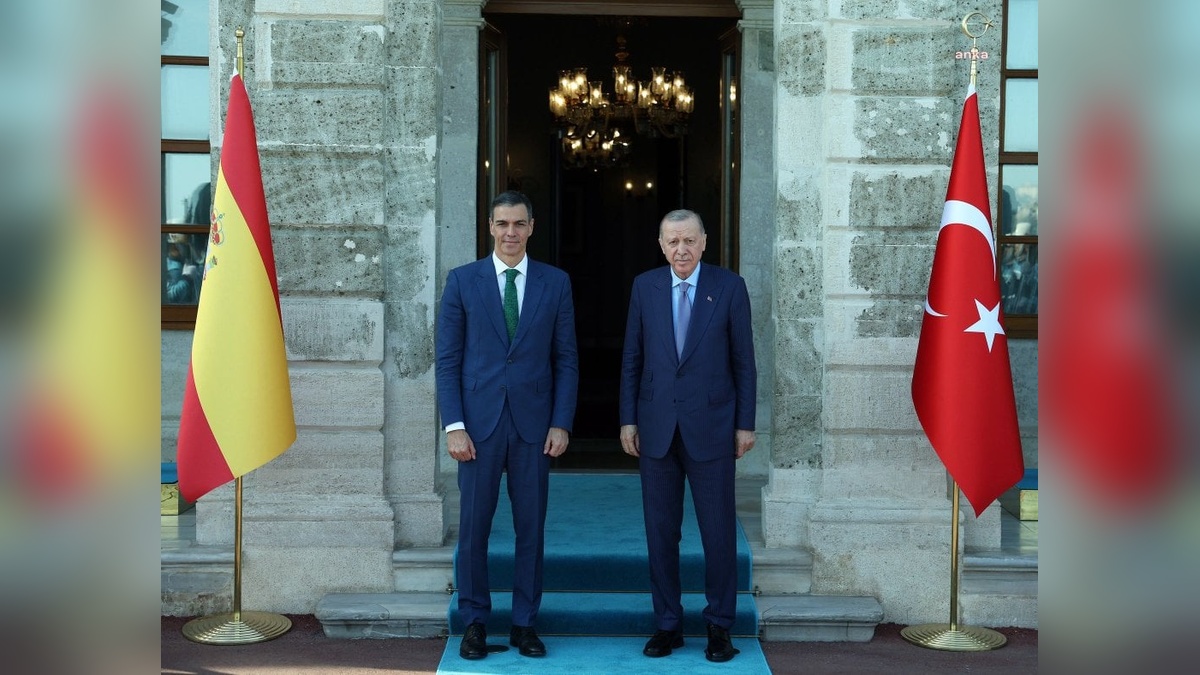 Cumhurbaşkanı Erdoğan, İspanya Başbakanı Sanchez'i kabul etti