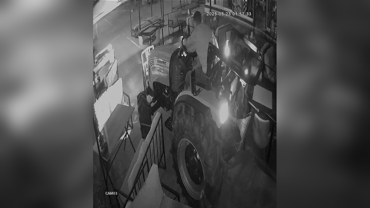 Kocaali'de kafeye traktörle girdi