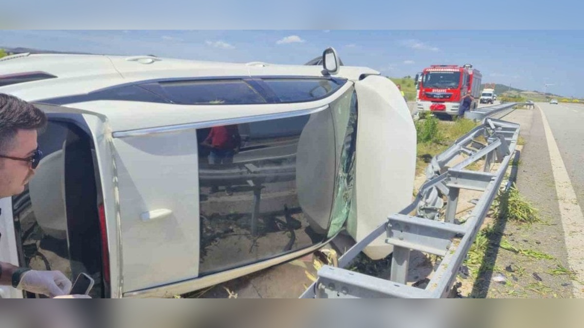 Susurluk'ta cip takla attı: 2 yaralı