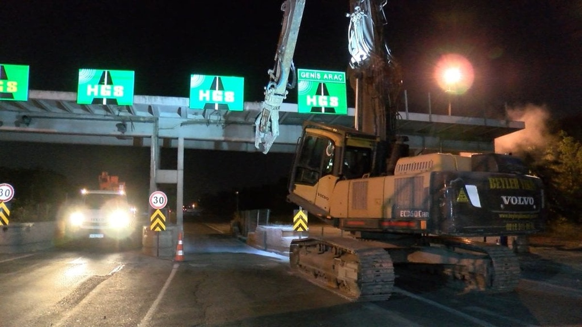Avrupa Otoyolu Avcılar gişeleri 6 gün süreyle kapalı