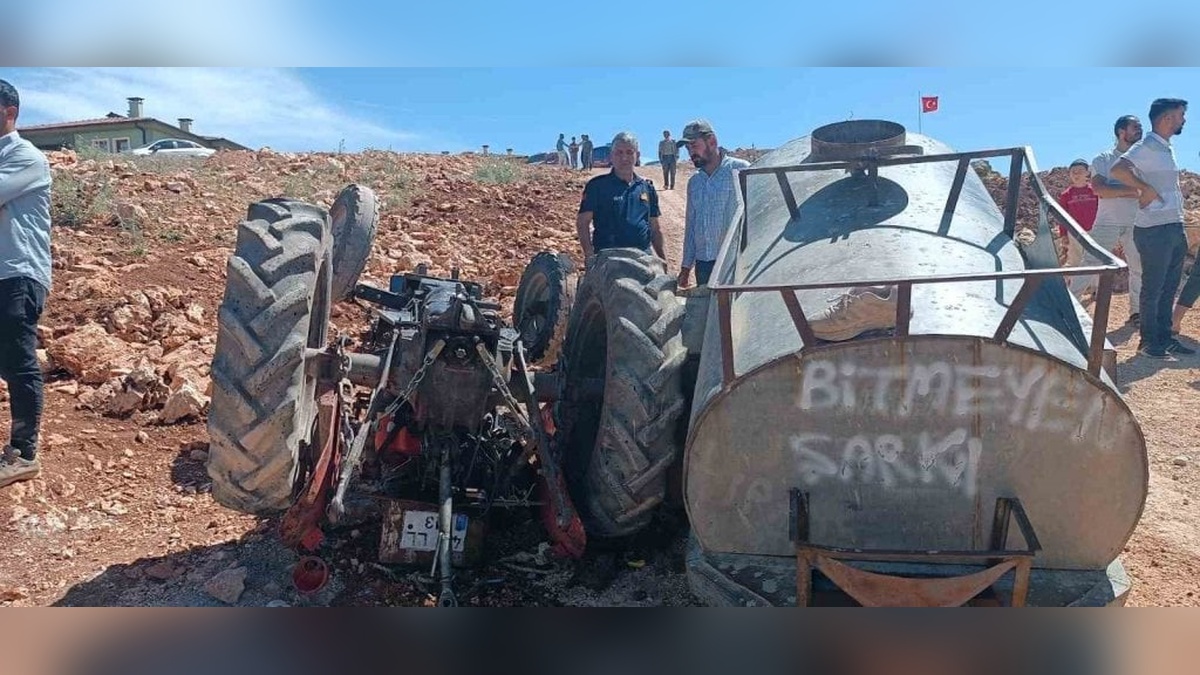 Adıyaman'da traktör kazası: Sürücü ağır yaralandı