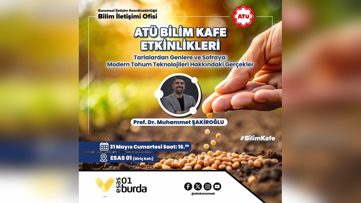 ATÜ Bilim Kafe etkinlikleri başlıyor: Bilim, şehrin farklı noktalarında halkla buluşacak